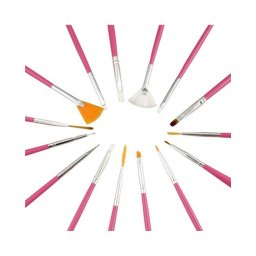 Pensule pentru unghii set 15 W+P NBS15B
