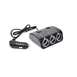 Adaptor Priza Bricheta Auto 3 Porturi Cu Iluminare LED - B831