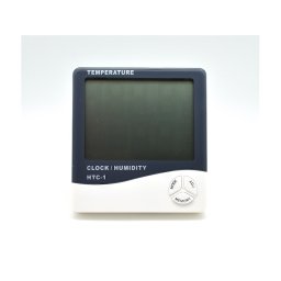 Termometru Digital cu Ceas si Higrometru HTC-1