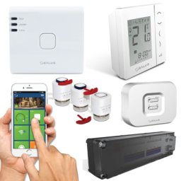 Pachet automatizare incalzire in pardoseala wireless si WI-FI, 10 circuite - 4 zone. 5 ani garantie