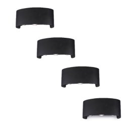 Set 4 bucati , Aplica de perete pentru exterior LED LUMEPRA 6W 3000K IP54 negru Kobi