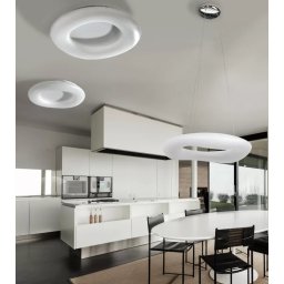 Plafoniera LED AZzardo Donut, 76W, CCT 2700-6000K, alb, dimabil, telecomanda