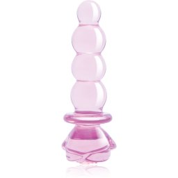 Dream Toys Glaze Glass 5.5" Rosebud Beaded Plug dop anal 14 cm