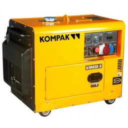 KOMPAK K6100SE-3 Generator de curent trifazat ,putere maxima 6,6 kVA , diesel , rezervor 12 L, AVR , pornire electrica , 10 CP