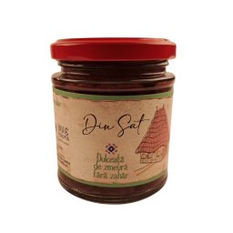 Dulceata premium naturala de zmeura fara zahar 220g - Din Sat
