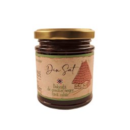 Dulceata premium naturala de coacaze negre fara zahar 220g - Din Sat