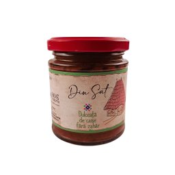 Dulceata premium naturala de caise fara zahar 220g - Din Sat