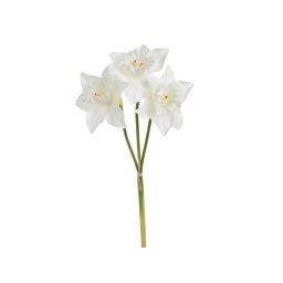 Buchet 3 fire narcise artificiale pentru aranjamente florale