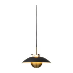 Halo Design 749034-LED Pendul pe cablu STEPP cu dimmer LED/12W/230V Ø24 cm negru/alamă
