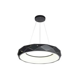 Lustră suspendată cu cablu LED REUS, 36W, 230V, 4000K, Ø 61 cm, negru
