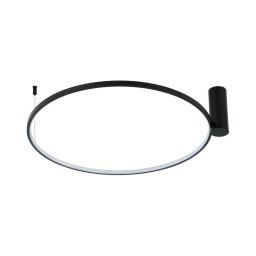 Plafonieră LED RING S, 50 W, 230 V, 3000/4000/6000 K, Ø 90 cm, neagră