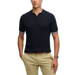 SUPERDRY Polo D2 Stud Knitted Texture S/S M1110458A k9t classic navy stag