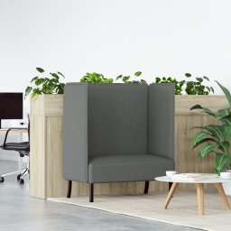 Canapea Highback Gri Inchis 109x56x121 cm Material Textil GartenMobel Dekor