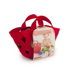 Cosulet cu legume Hape din lemn si fetru, jucarie educativa 1+
