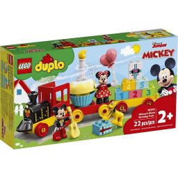 LEGO DUPLO Trenul aniversar Mickey si Minnie pentru copii 2+