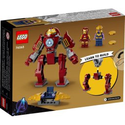 LEGO Marvel Iron Man Hulkbuster vs Thanos 76263, set de construit 4+ ani