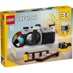 LEGO Creator 3 în 1 Aparat Foto Retro 31147 pentru copii 8+
