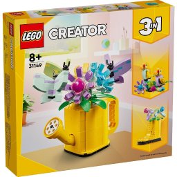 LEGO Creator 3 în 1 Flori în stropitoare 31149, set creativ cu 3 modele
