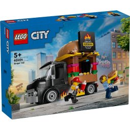 LEGO City Toneta cu Burgeri 60404, set de constructie pentru copii 5+ ani
