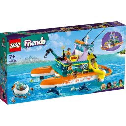 LEGO Friends Barca de salvare pe mare 41734, set creativ 7+