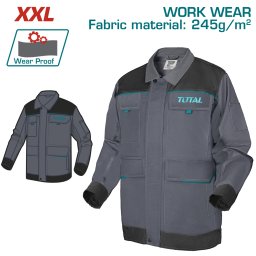 Geaca de lucru TOTAL XXL, 245 g/mp, cu întarituri Oxford si buzunare