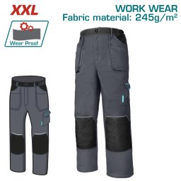 Pantaloni de lucru TOTAL XXL cu întarituri Oxford si buzunare multiple
