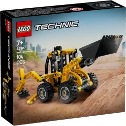LEGO Technic Buldoexcavator 42197, set de constructie cu 104 piese