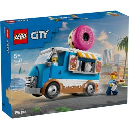 LEGO City Furgoneta de gogosi 60452, set de constructie cu 196 piese