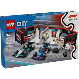 LEGO City Garaj F1 cu masini Mercedes-AMG si Alpine, 7+ ani, 60444