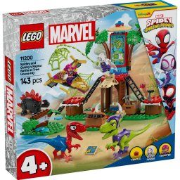 LEGO Marvel Spidey vs Gobby 11200, set de constructie cu dinozauri, 4+ ani
