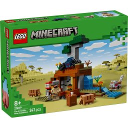 LEGO Minecraft Expeditia de minerit cu tatu 21269, set de constructie 8+