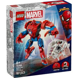 LEGO Marvel Robotul Spider-Man vs. Anti-Venom 76308, 107 piese