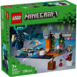 LEGO Minecraft Intalnirea cu Temnicerul 21274, set de constructie 238 piese