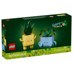 LEGO Botanicals Plante Fericite 10349, set creativ cu 2 plante, 217 piese