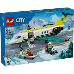 LEGO City Avion Ambulanta pentru Urgente 60465, 403 piese