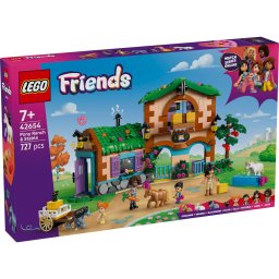 LEGO Friends Ferma si grajd pentru ponei 42654, set creativ 7+
