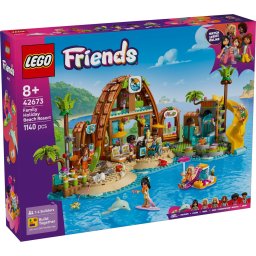 LEGO Friends Statiune pe litoral pentru vacanta cu familia 42673, 1140 piese