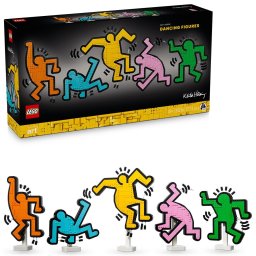 LEGO Art Keith Haring Figurine Dansatoare 31216, set decorativ 1773 piese