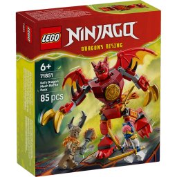 LEGO NINJAGO Robotul Dragon al lui Kai 71851, set de lupta cu 3 minifigurine