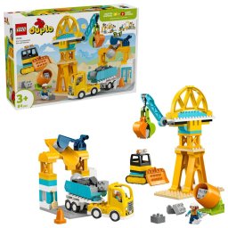 LEGO DUPLO Santier si vehicule de constructii 3 în 1 10476, 84 piese