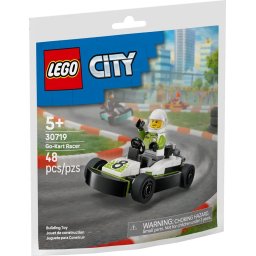 LEGO City Go-Kart Racer 30719, set de constructie cu pilot, 48 piese