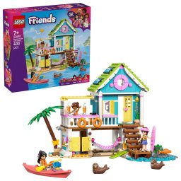 LEGO Friends Casa pe plaja cu foci 42699, set creativ cu 400 piese