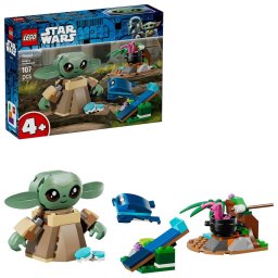 LEGO Star Wars Casa lui Grogu pentru copii 4+ cu 107 piese
