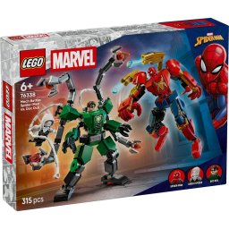 LEGO Marvel Batalia robotilor Spider-Man vs Doc Ock 76338, 315 piese