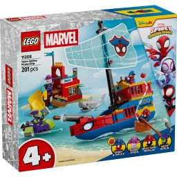 LEGO Marvel Corabia de Pirati a Echipei lui Spidey 11208, 201 piese