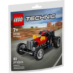 LEGO Technic Masina Hot Rod 30735, set de constructie cu 83 piese