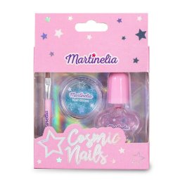 Set manichiura pentru copii Martinelia Cosmic Nails cu oja si sclipici