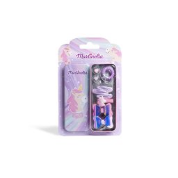 Penar metalic cu accesorii de par Martinelia Little Unicorn pentru fete