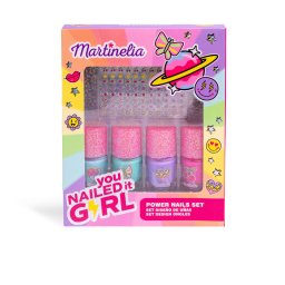 Set oje pentru copii Martinelia Super Girl cu 4 lacuri si stickere