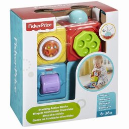 Cuburi cu activitati Fisher-Price pentru bebelusi, 6 luni+, multicolor